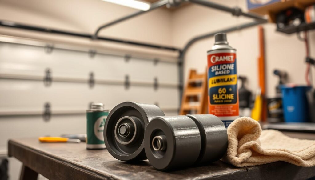 garage door rollers lubrication